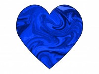 Blue Swirl Heart 2