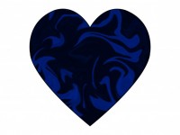 Blue Swirl Heart