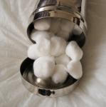 Canister With Cotton Balls