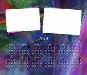 Colorful 2014 Calendar Add Pics V2