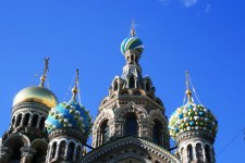 Colorful Cupolas Of Church