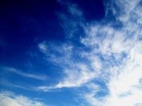 Feather Cloud In Azure Sky