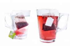 Glass Cups With Teabag