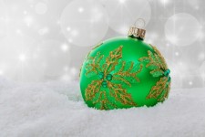 Green Christmas Bauble