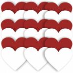 Red And White Heart Background