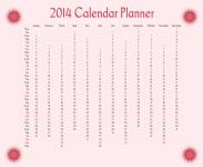 Red Sun 2014 Calendar Planner