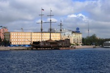 Sailing Ship On The Neva River