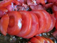 Sliced Ripe Tomato