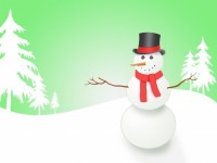 Snowman With Trees