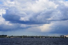 The Mighty Neva River & Low Clouds
