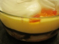 Trifle Pudding In Glass Bowl