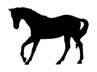 Trotting Horse Silhouette