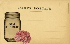 Vintage Save The Date Card
