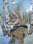 Wolf In The Woods - Powder Pastel
