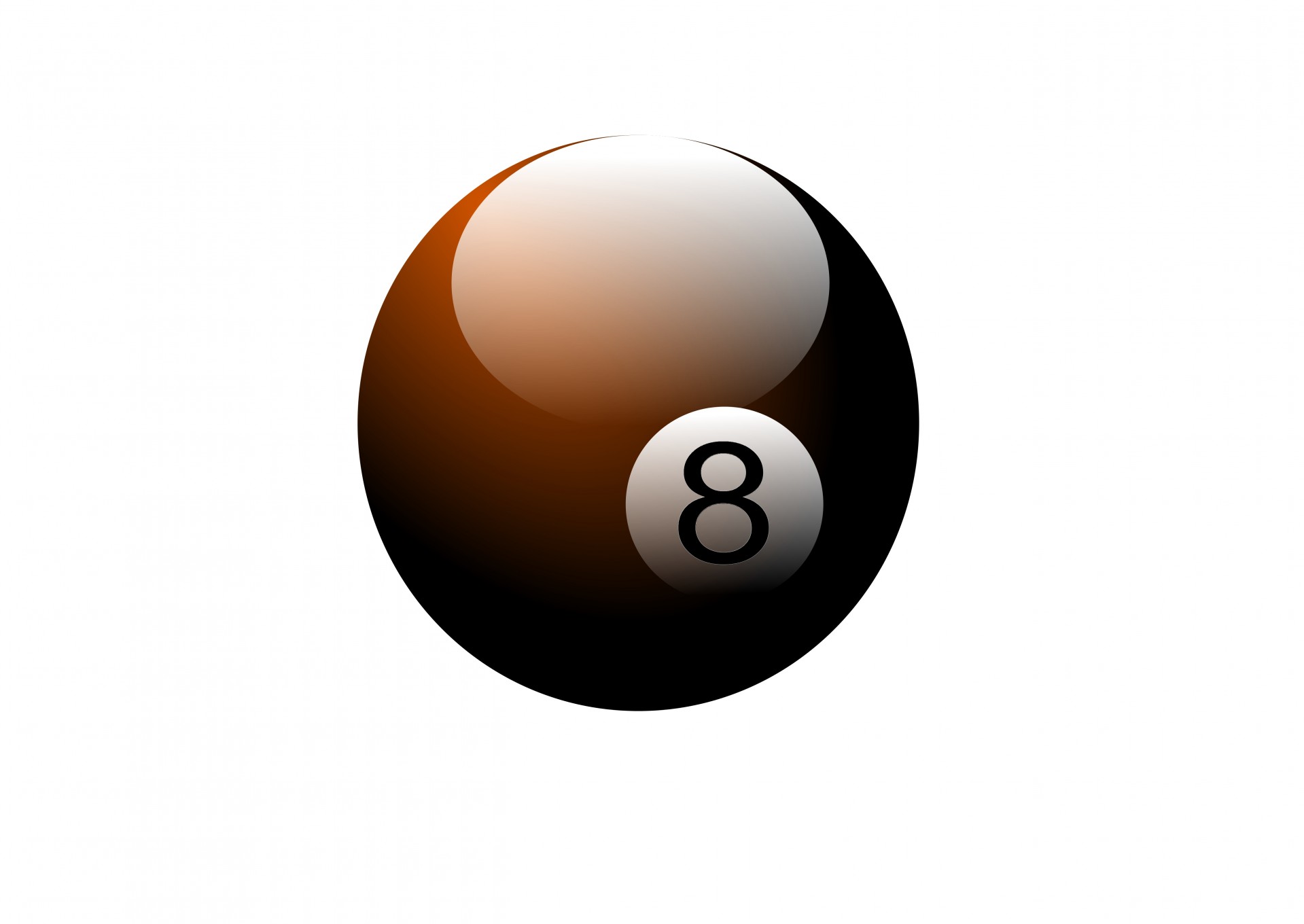 Brown 8 Pool Ball
