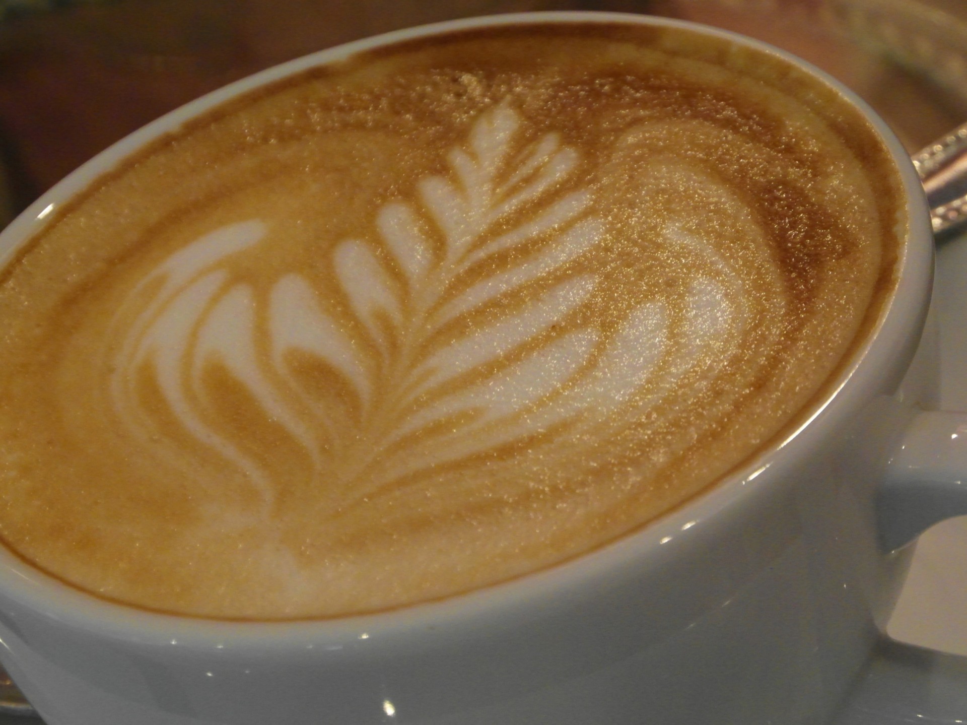 Coffee Art Leaf