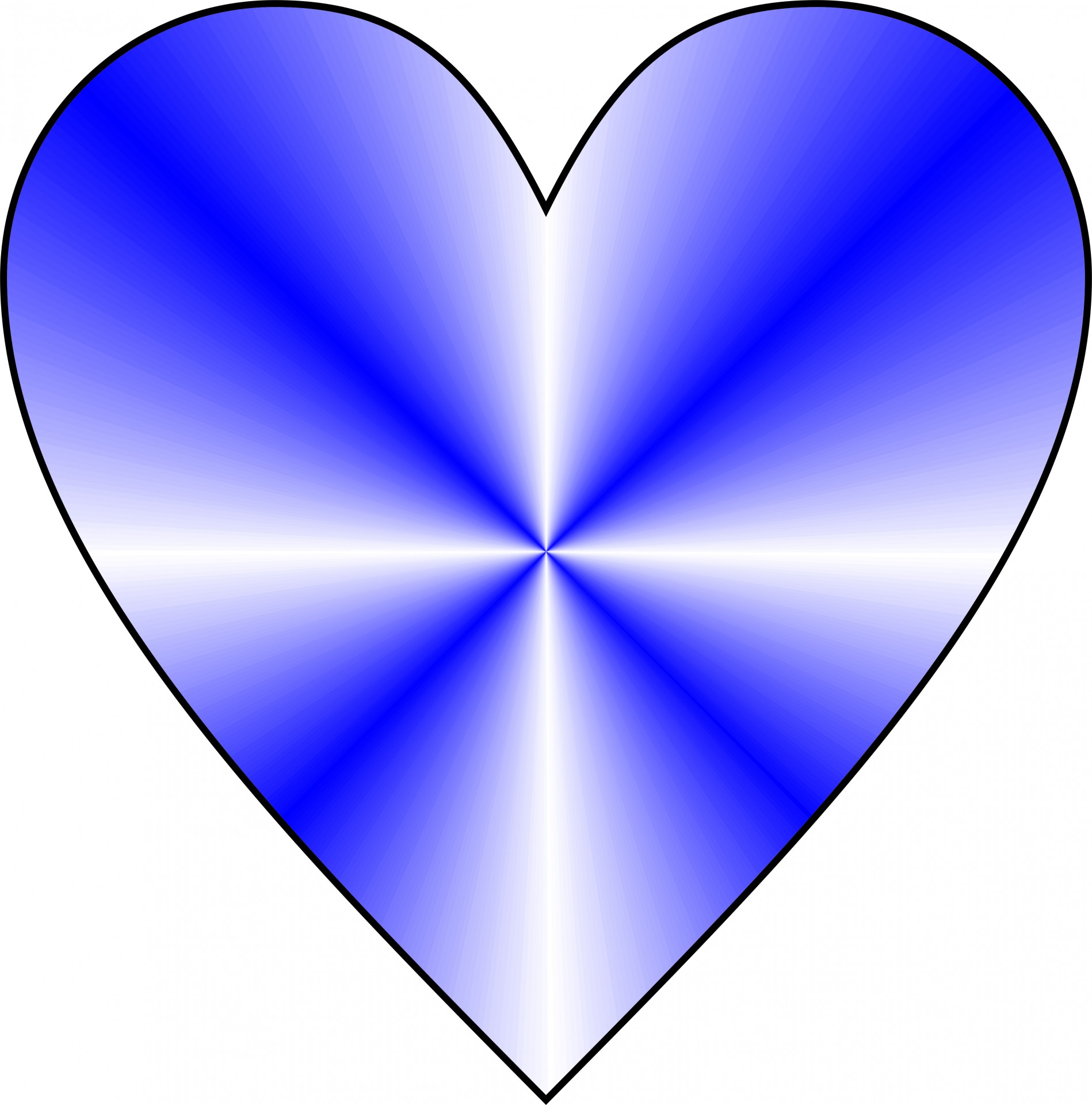 Conical Blue Heart