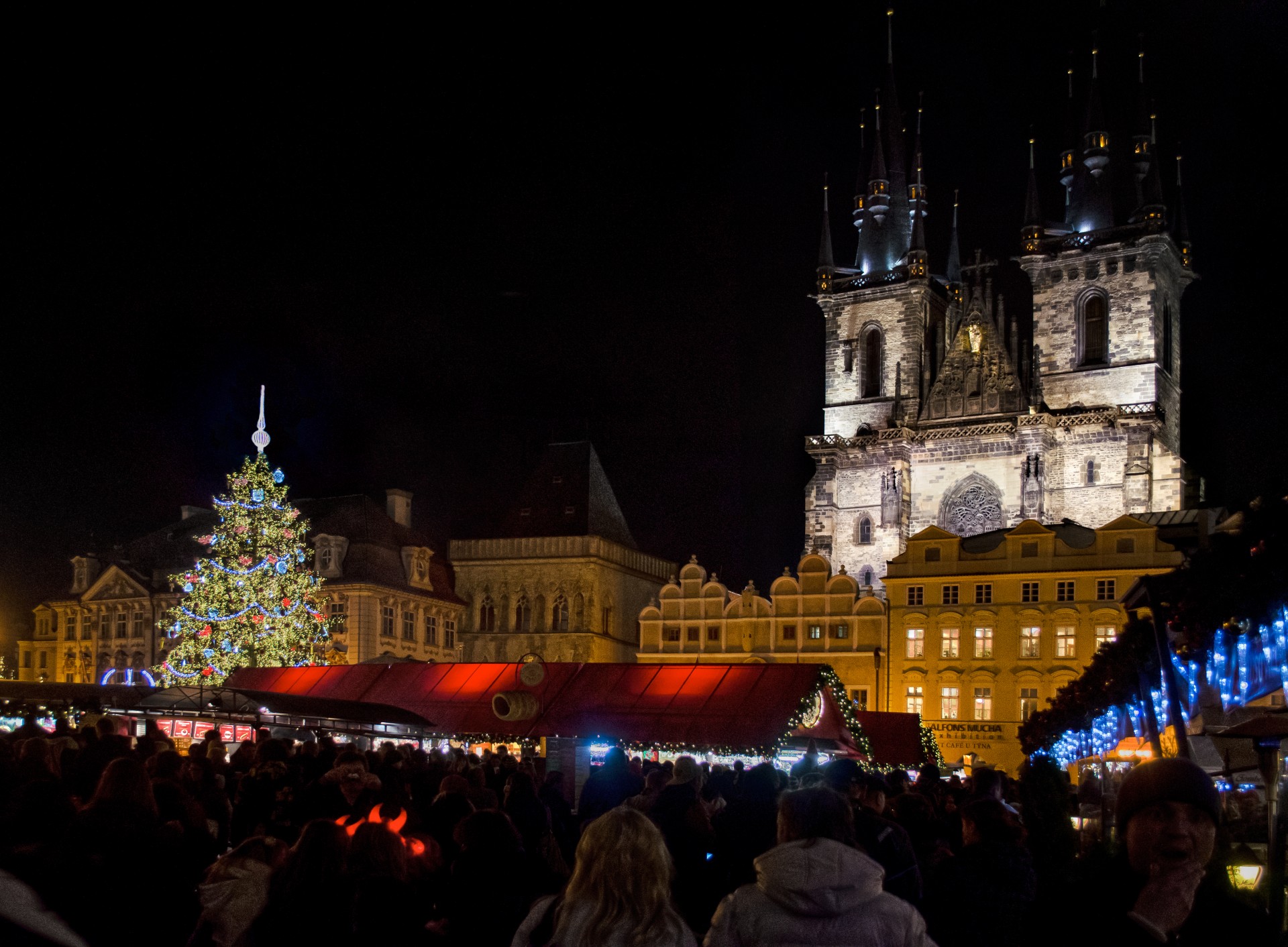 Prague - Christmas Tree At Night