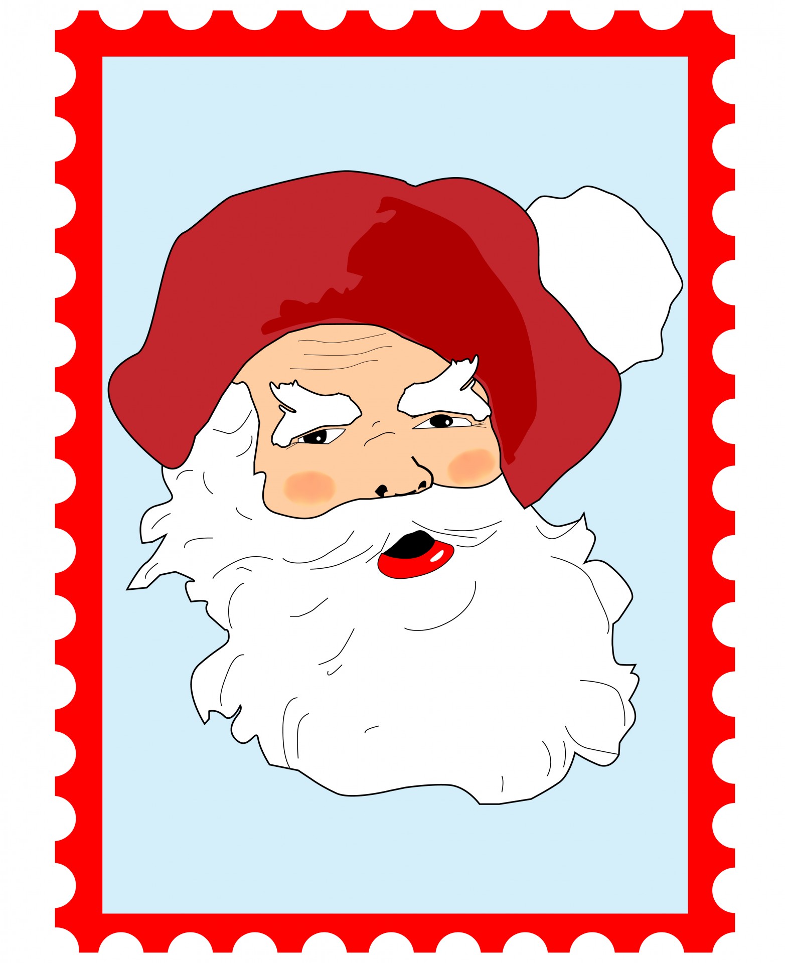 Santa Claus Christmas Postage