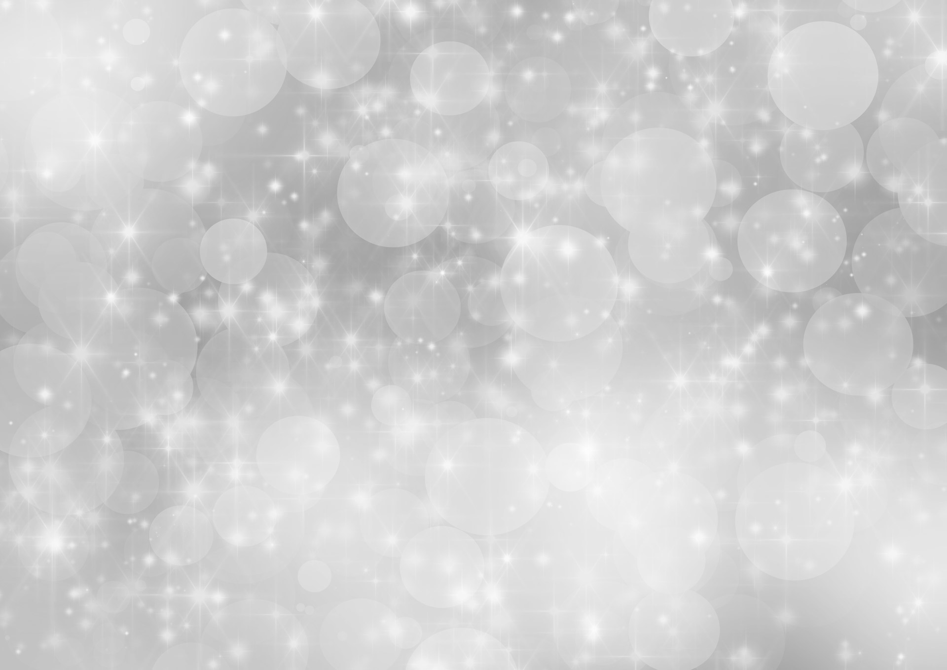 silver christmas bokeh and stars background