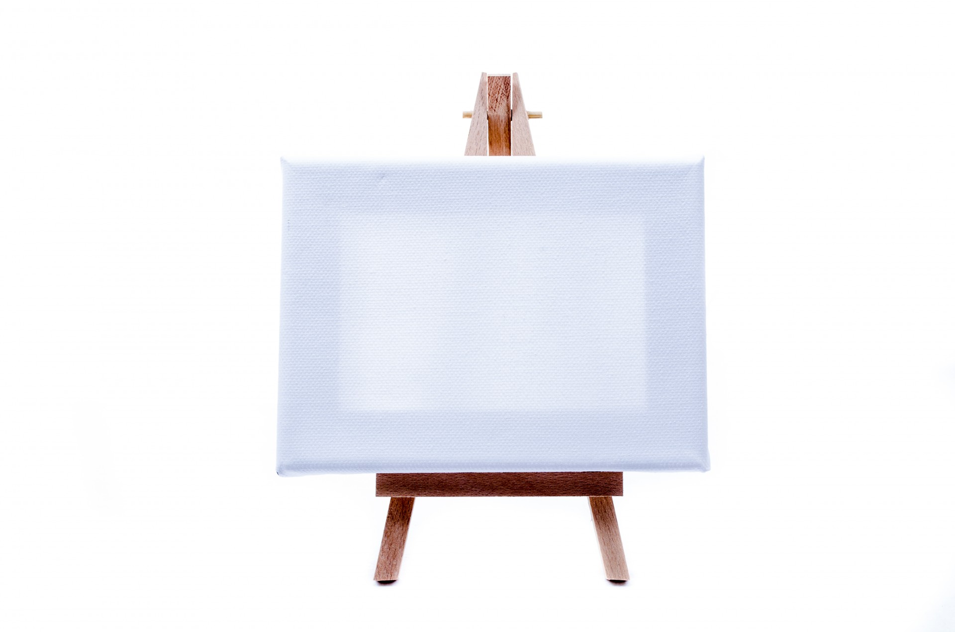 Small Easel With A Blank Canvas