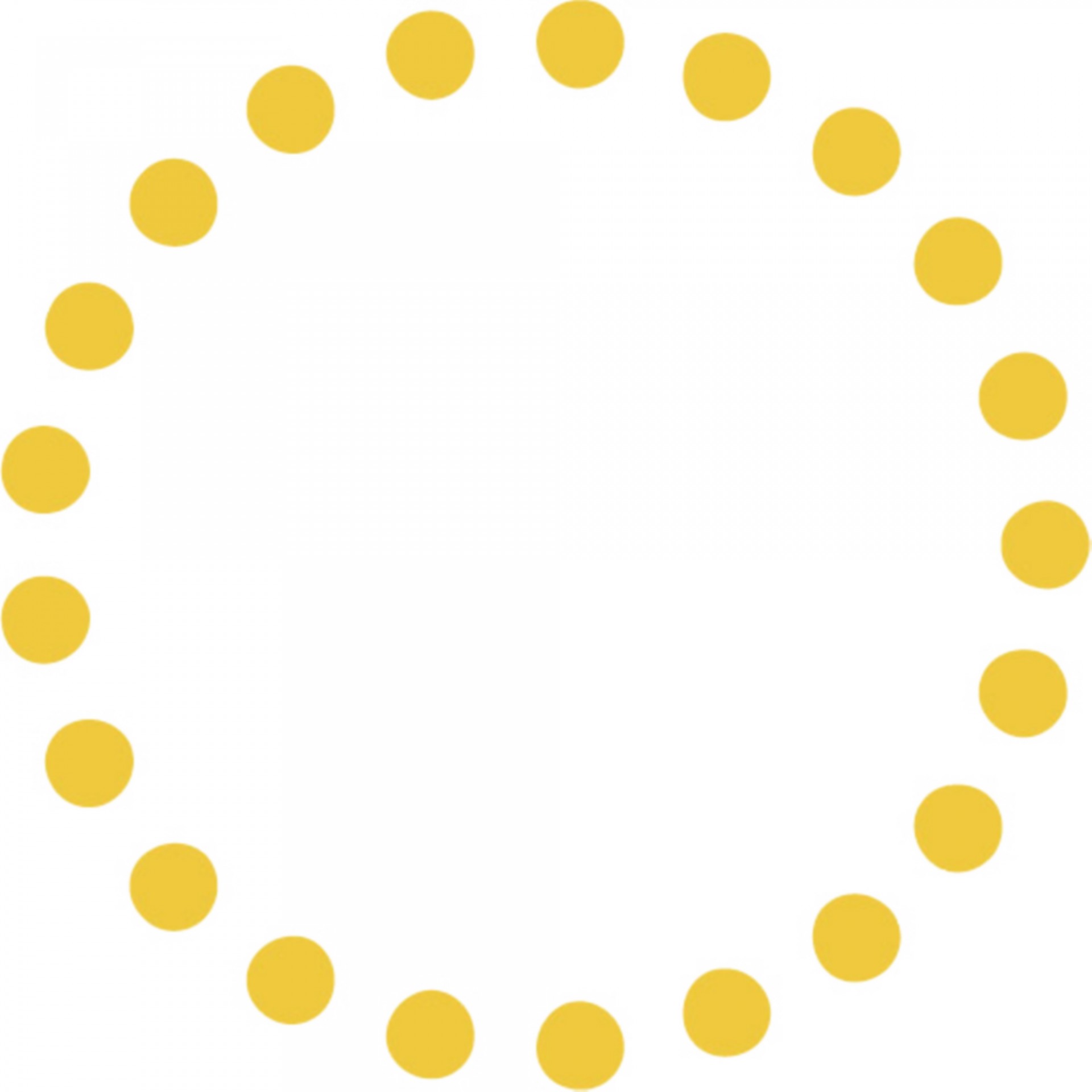 Yellow Doted Circle