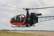 Alouette Ii Helicopter Low Flypast