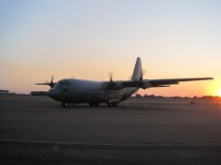 C-130 With Soft Sunset