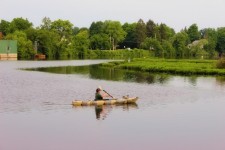 Canoe On Open Water