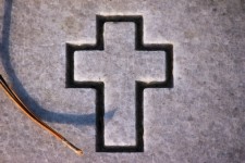 Carving Headstone Cross