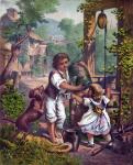 Children At Well Painting