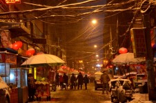 Chinese Alleyway Night Scene