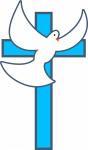 Cross And Dove Symbol