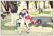 Young Couple In The Park