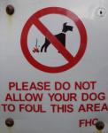 Dog Fouling Sign