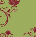 Floral Swirls Decorative Wallpaper