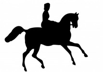 Horse Rider Silhouette Clipart