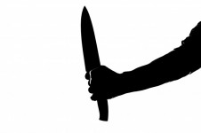 Knife In A Hand - Silhouette