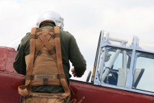 Pilot Standing On The Wing