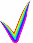 Rainbow Check Mark