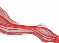 Red Ribbon Waves