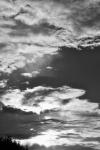Shimmering Clouds In Black & White