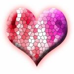 Stained Glass Mosaic Heart