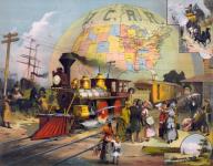 Steam Train Travel Collage