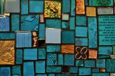 Tray Of Mosaic In Blue