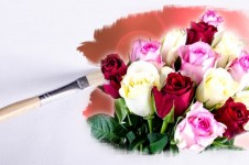 Valentines Flowers Painting