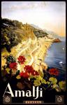 Vintage Amalfi Travel Poster