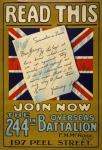 Vintage Battalion War Poster