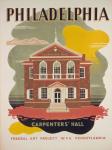 Vintage Carpenters Hall Poster