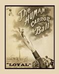 Vintage Human Cannon Ball Poster